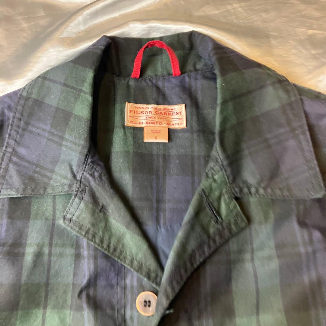 フィルソンガーメント　カバーオール ダークグリーン・ネイビー S オイルドコート
