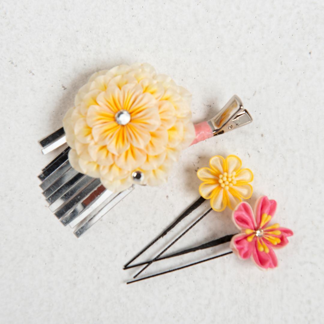 乙葉　七五三　3歳　被布フルセット　専用化粧箱入り　美品