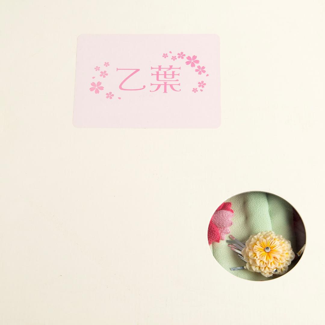 乙葉　七五三　3歳　被布フルセット　専用化粧箱入り　美品