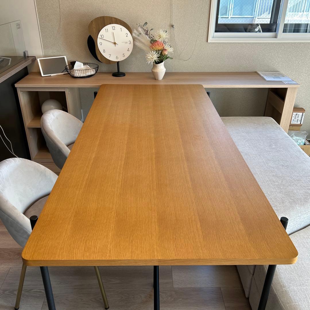 【送料込】モデルルーム展示品 カウンターテーブル デスク 棚