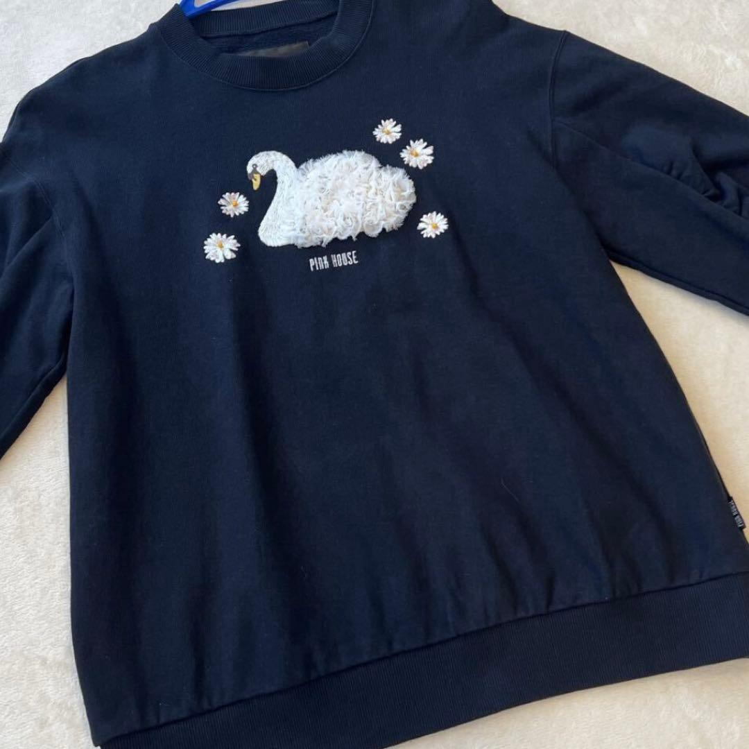 【美品】ピンクハウス　SWAN LAKEモチーフトレーナー