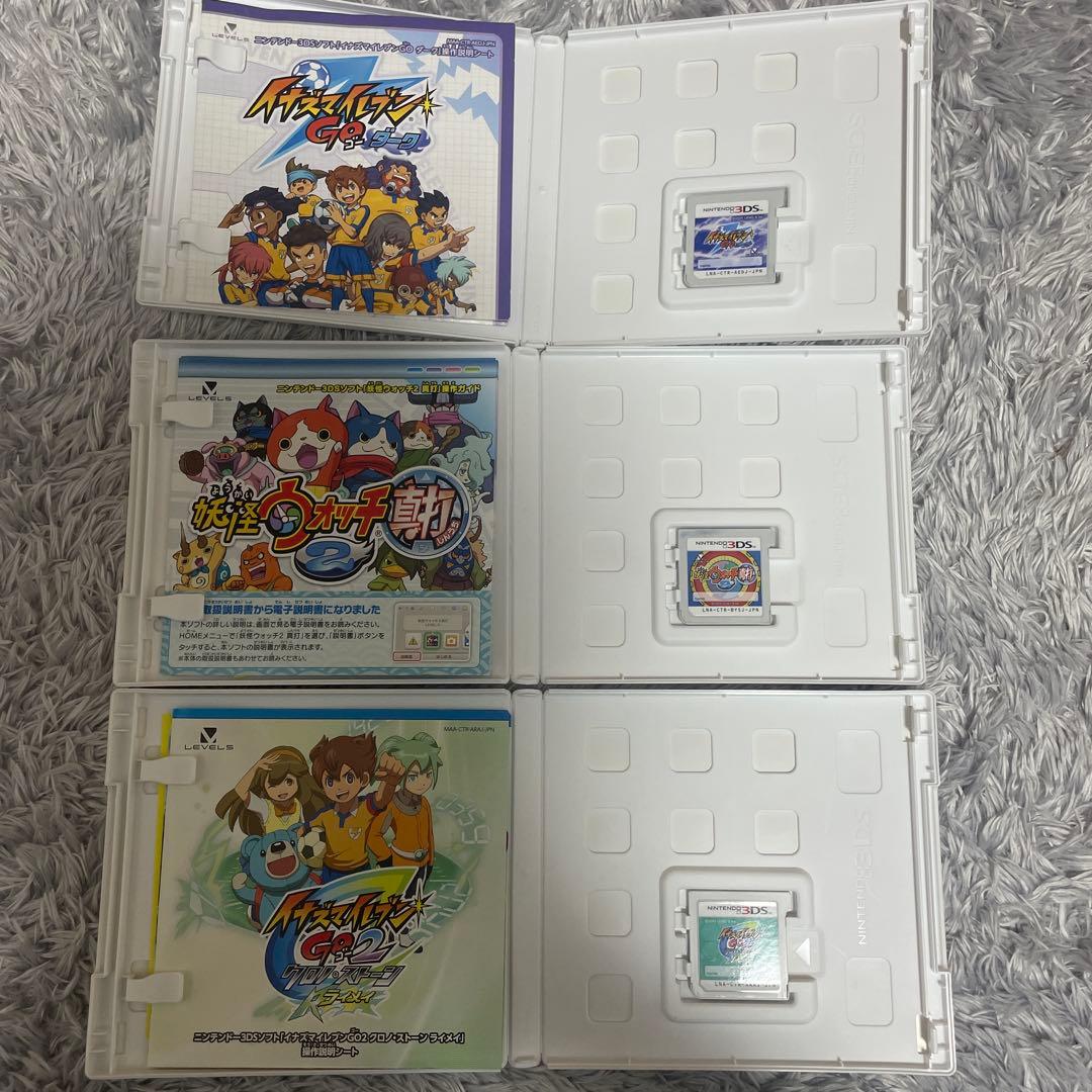 任天堂3DSソフト イナズマイレブン5種＋妖怪ウォッチ真打