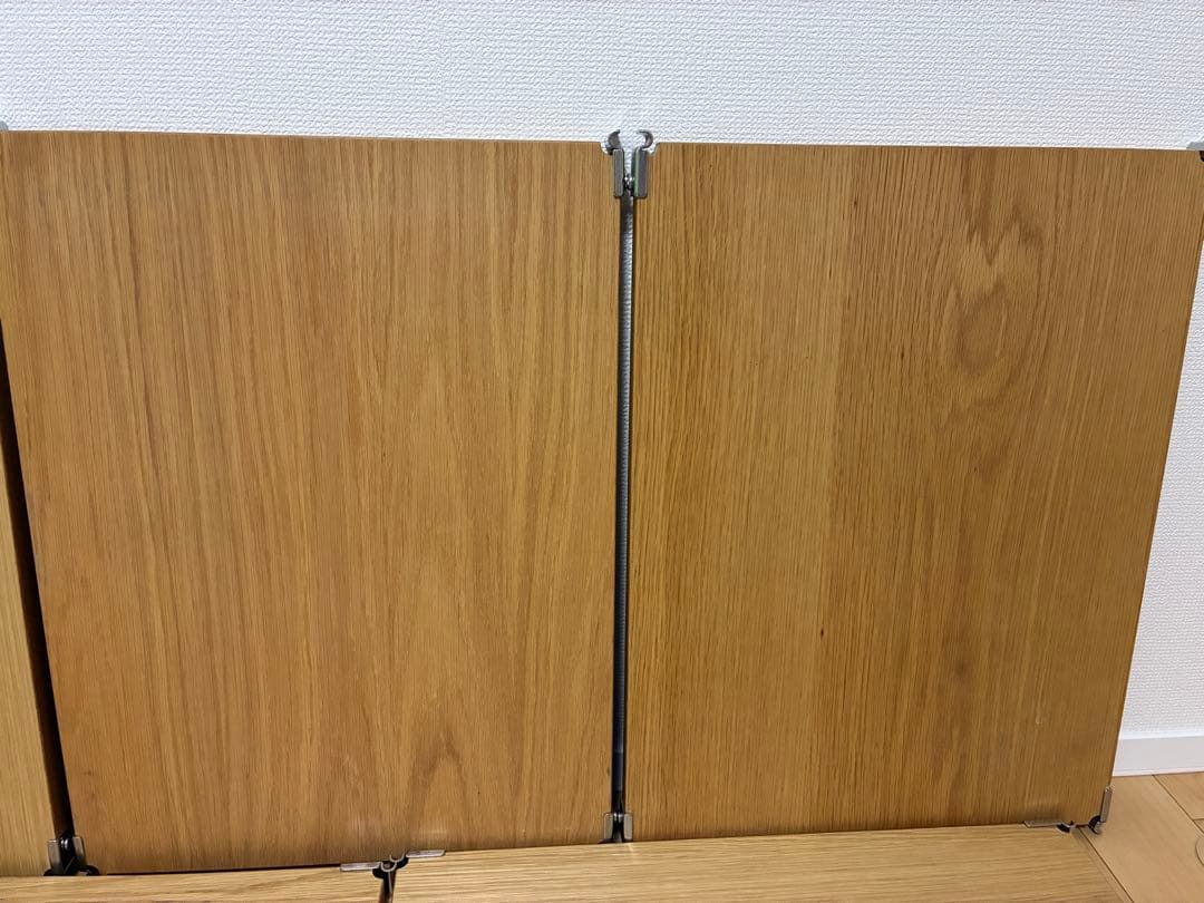 無印良品 ステンレスユニットシェルフ 追加棚5枚セット オーク材 56cm