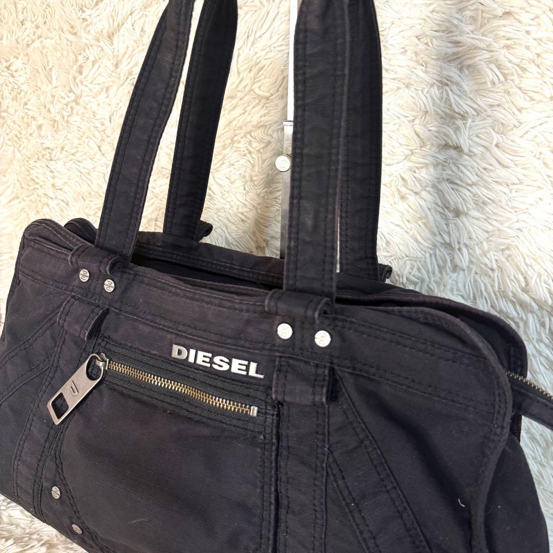 DIESEL archive l logo ショルダーバッグ　Y2K 黒