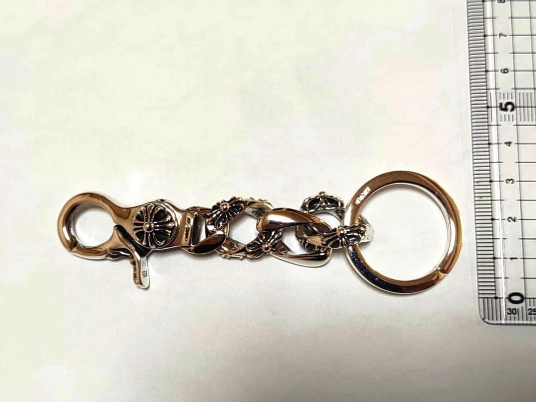 新品 シルバー925 チェーンスタイル キーホルダー シンプル ユニセックス