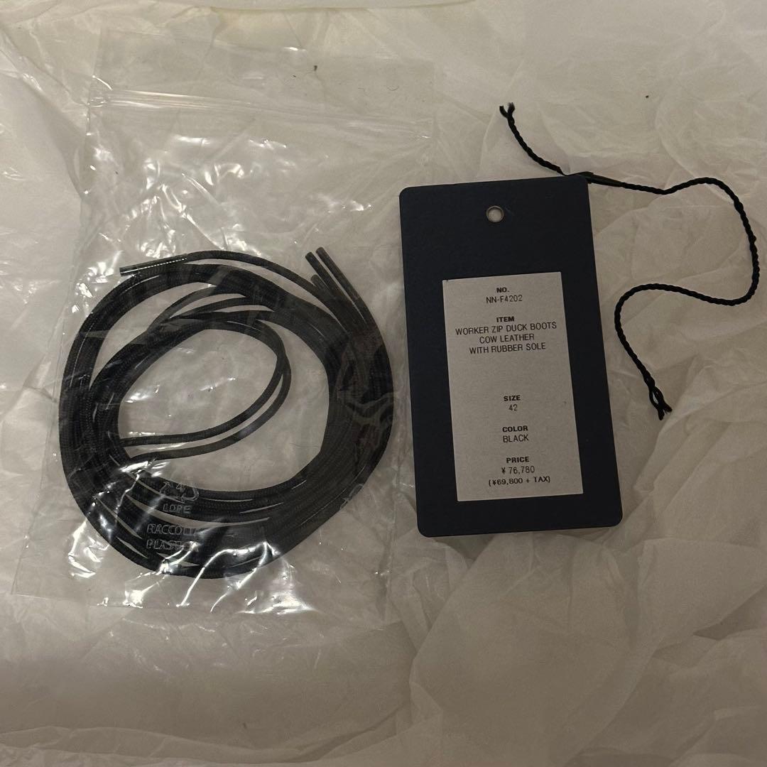 nonnative WORKER ZIP DUCK BOOTS 42 黒