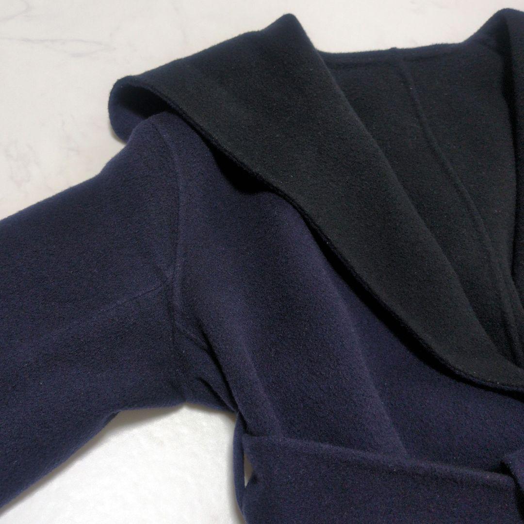 人気完売品✨️ESTNATION ウールカシミヤショートビーバーリバーコート❁