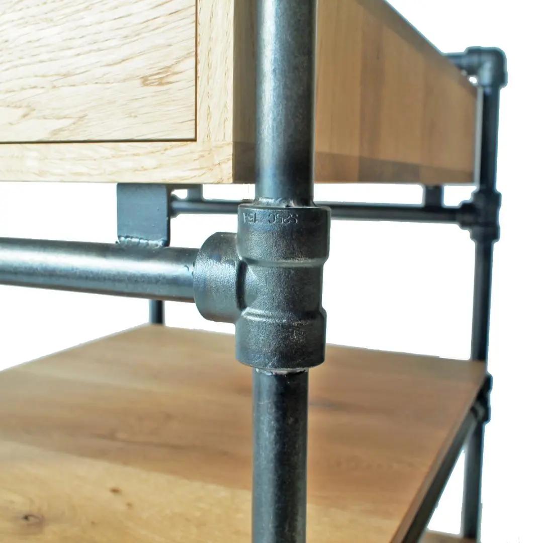 木製 キッチンワゴン アイアン キャスター付 アウトレット家具