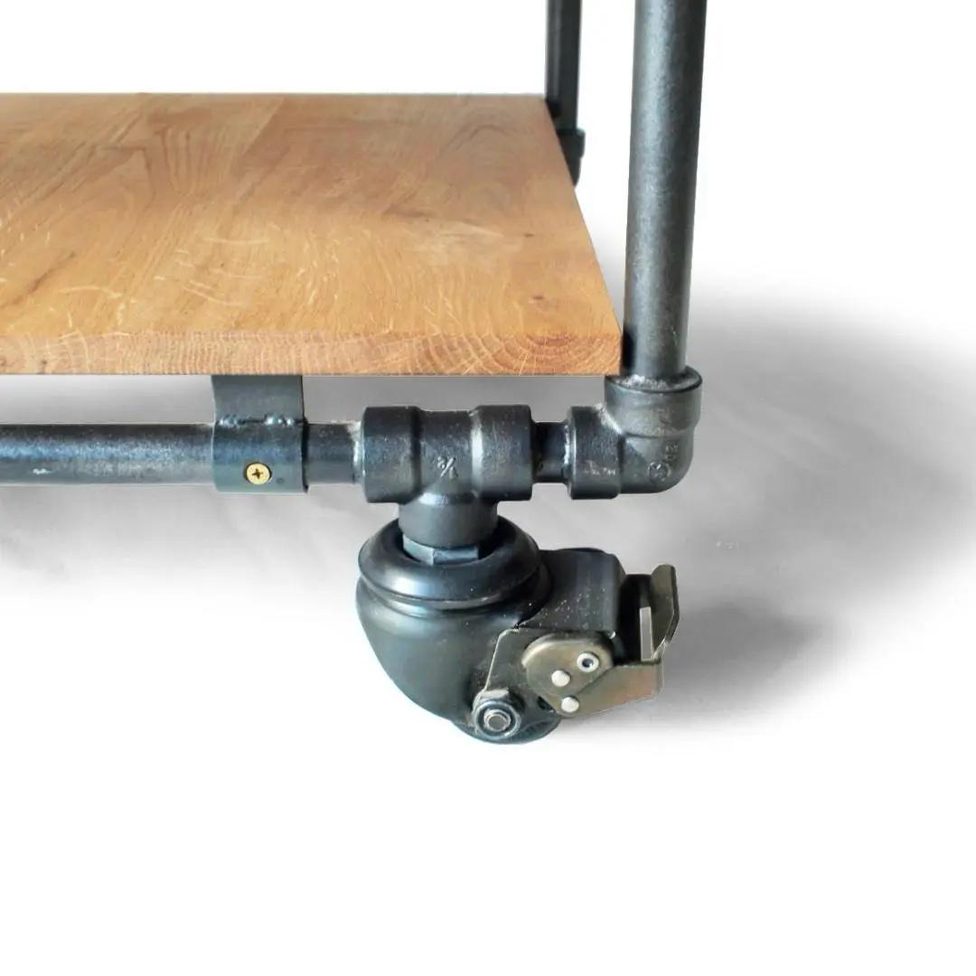 木製 キッチンワゴン アイアン キャスター付 アウトレット家具