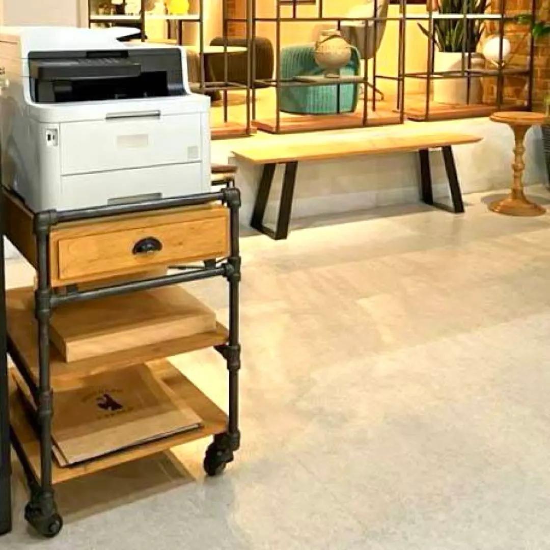 木製 キッチンワゴン アイアン キャスター付 アウトレット家具