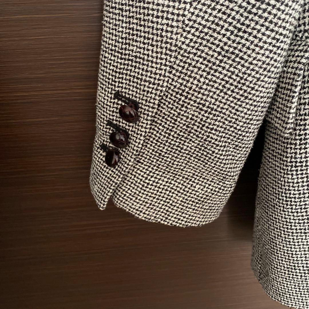 【美品】Whim Gazette千鳥柄2ボタンジャケット