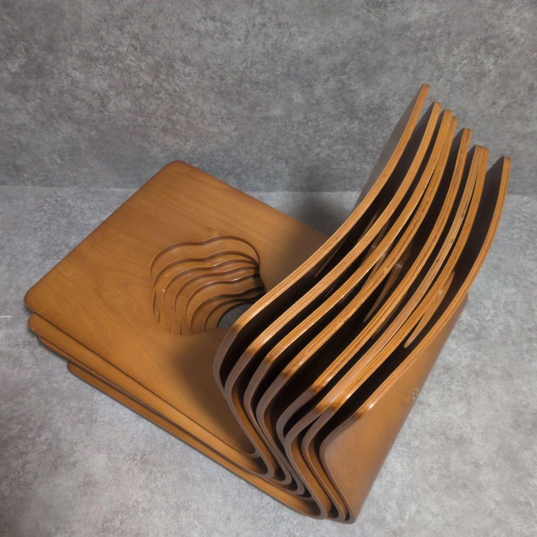 演漆　曲げ木座椅子 8席セット