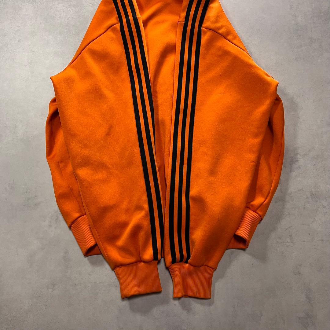 ◎70s adidas トラックジャケット デサント オレンジ 小松菜奈 80s