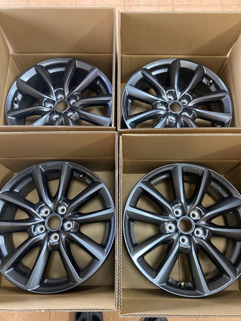 straus② MAZDA3純正ホイール１本18インチ グレー 新車外し