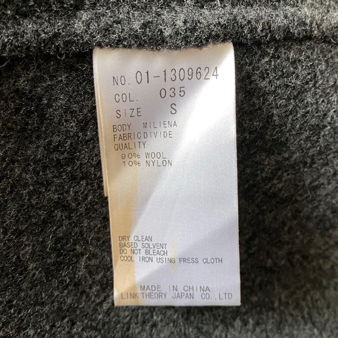 【美品】セオリー　ウールポンチョ　ケープ　コート　グレー　Sサイズ