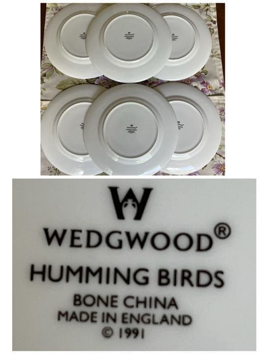 【未使用美品】ウェッジウッド★ハミングバード★デザート皿　2枚