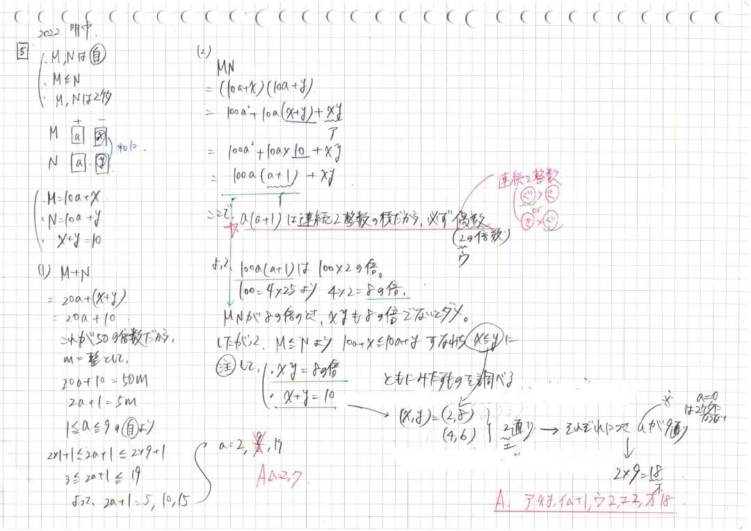塾講師オリジナル数学解説 全問動画付!! 明中 2016～23 高校入試 過去問