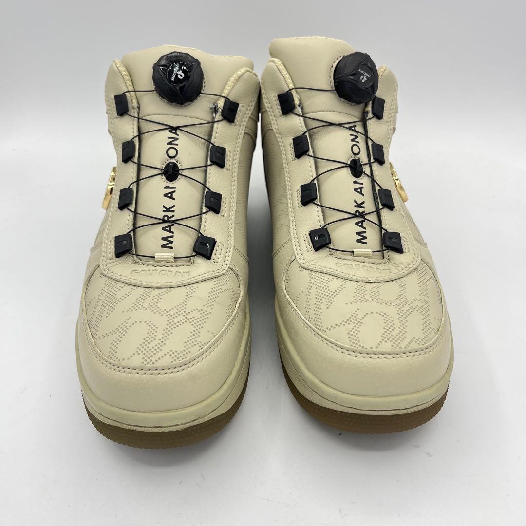 未使用　MARK＆LONA マーク＆ロナ BOA ゴルフシューズ　27 ベージュ