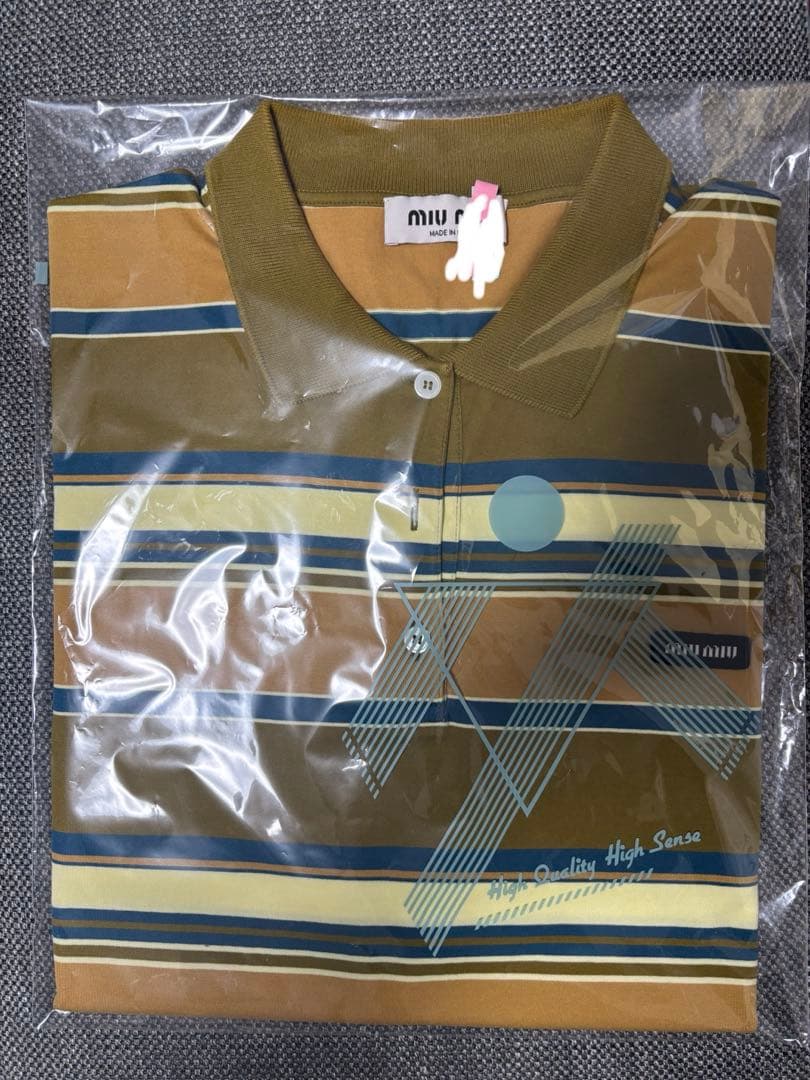 トップス MiuMiu Cotton jersey polo shirt