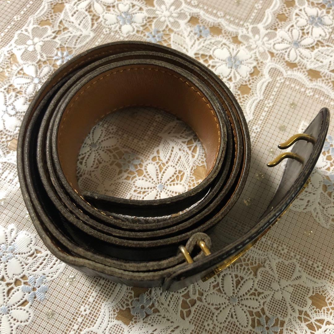 ♤エルメス￼♤ブラウン♤ベルト♤Hermès♤馬車♤