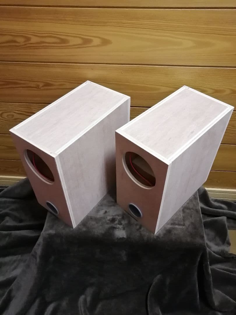 【モーリー@モーリー】10cm 4段バスレフ箱 無塗装ペア