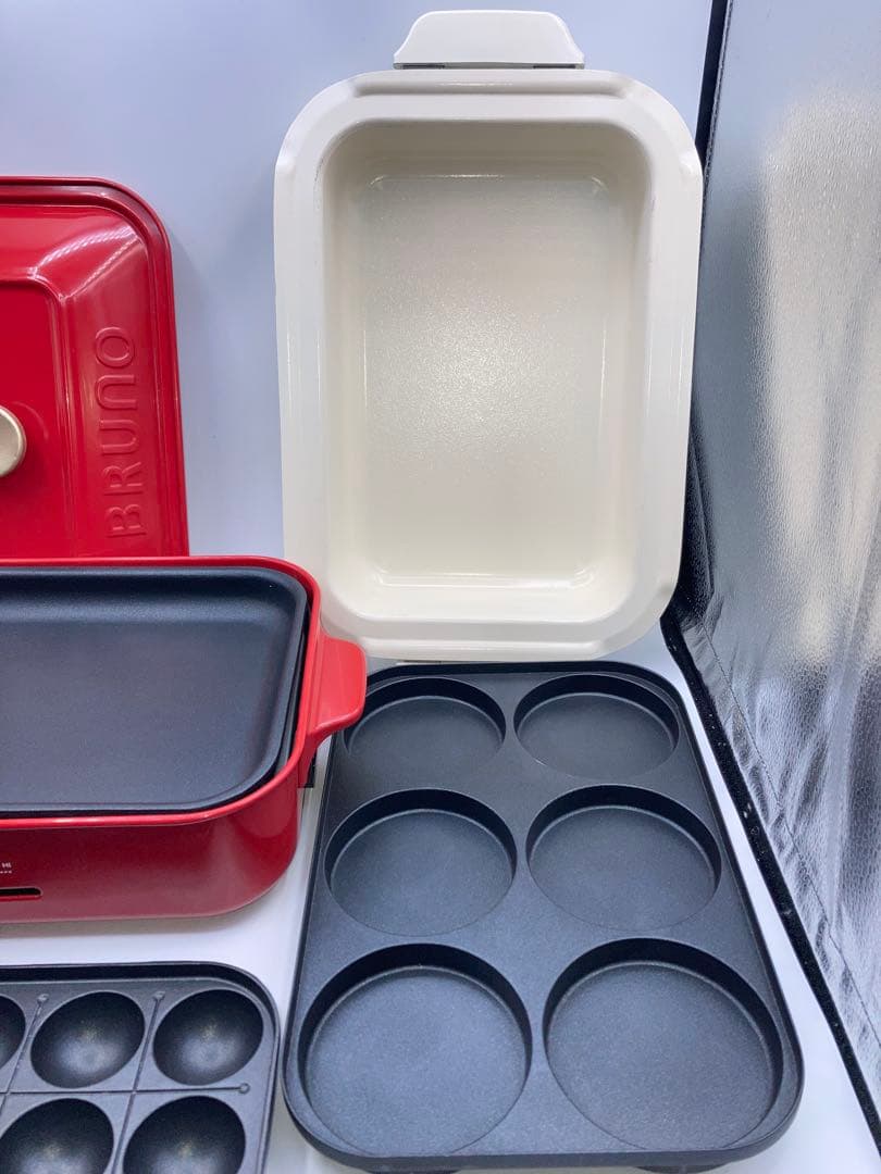 BRUNO コンパクトホットプレート　蓋2種 プレート4種セット　ブルーノ
