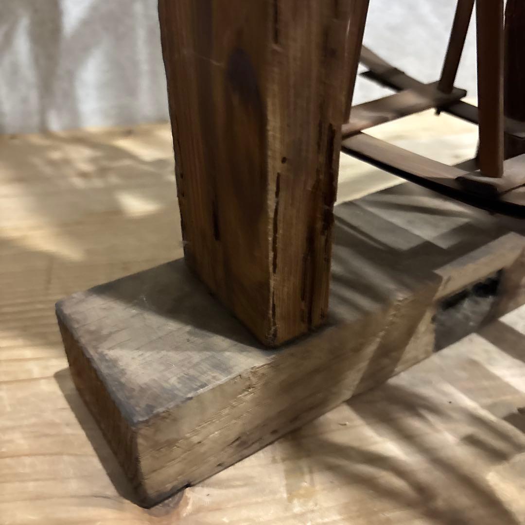 希少 古民具 木製 糸車（糸巻き）江戸〜明治期 和家具 古民家・店舗ディスプレイ