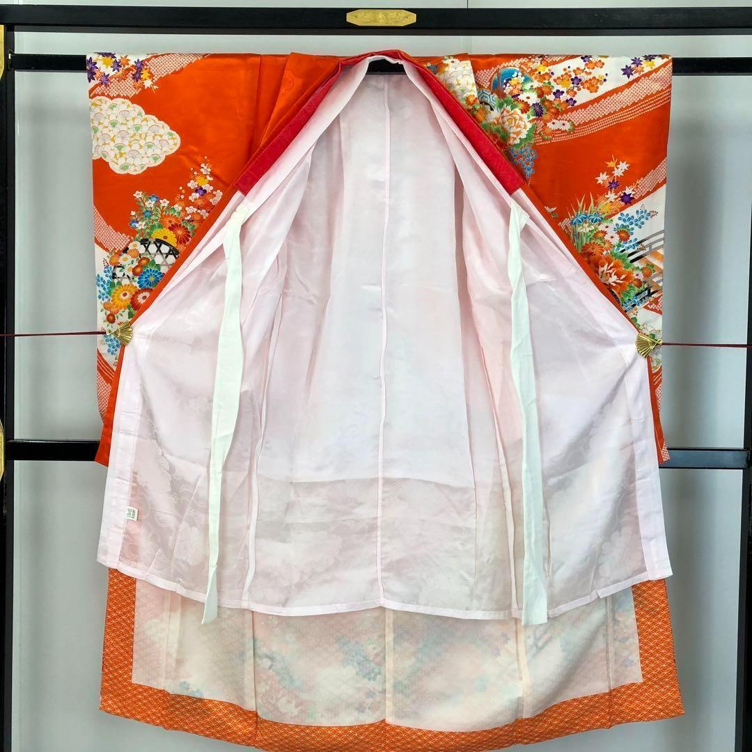 子供着物 襦袢付 七五三 ハーフ成人式 7歳 10歳 CK-7352