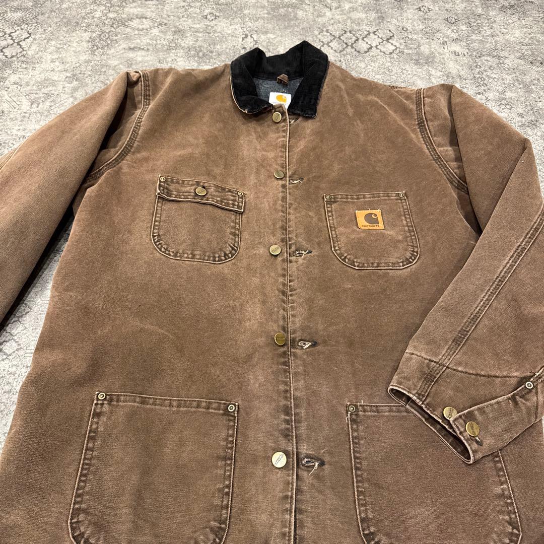 美品USA製 Carhartt ミシガンチョアコートOVY着◎