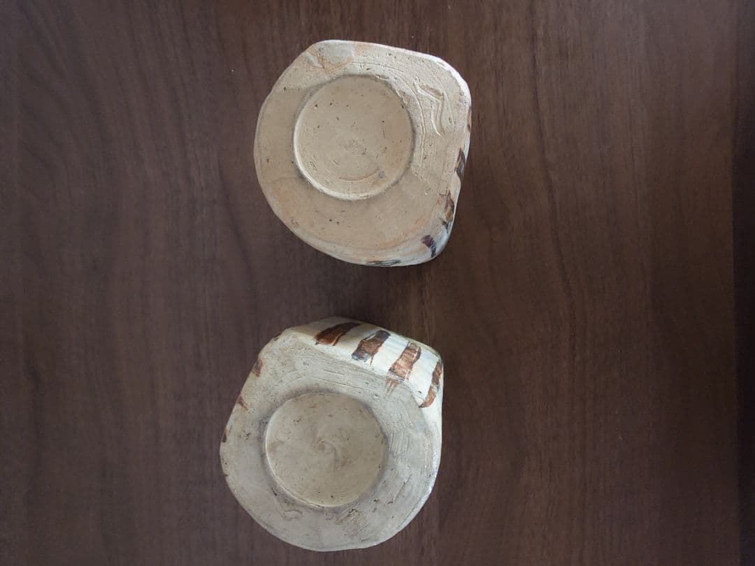 織部焼き灰器2個