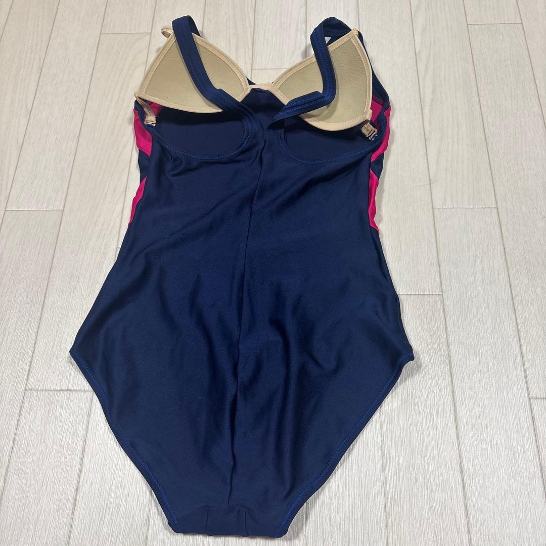 コ*キ様 アシックス競泳水着　紺色×ピンク　サイズM