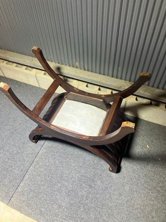 クラブベンチ　クラシック家具　牛革アンティーク風　中古品