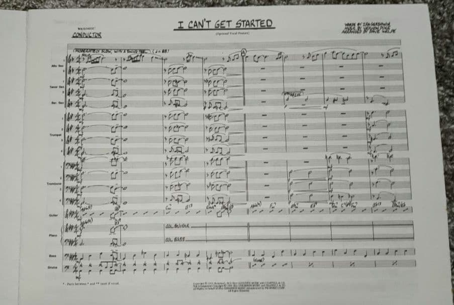 ボーカル フィーチャー　ビッグバンド譜面：I Can't Get Started