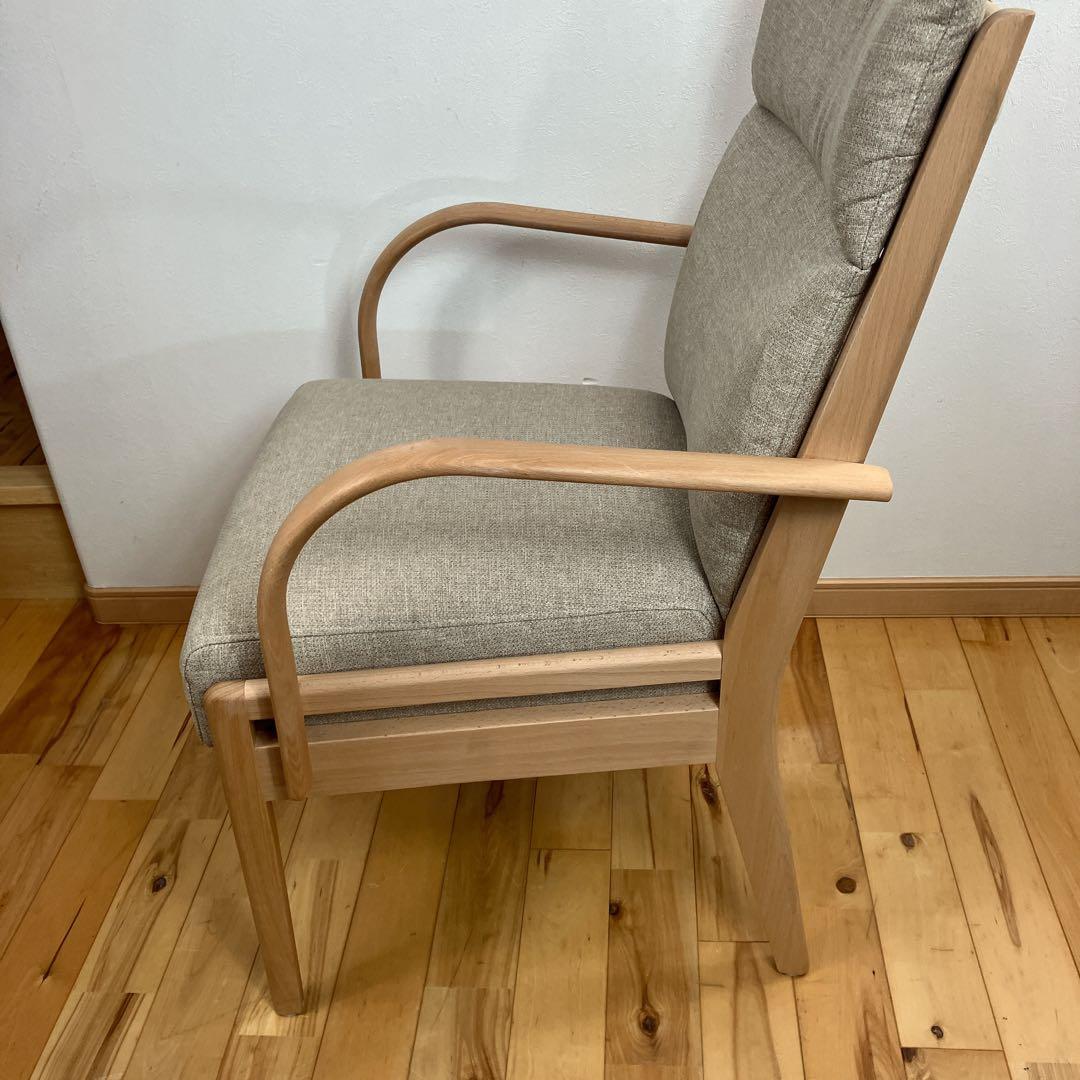 【美品】ニトリ　ダイニングチェア NコレクションC-27M肘/DC