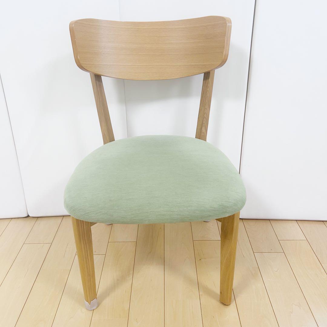 北欧　ダイニングチェア　天然木　グリーン　サーネ　曲木