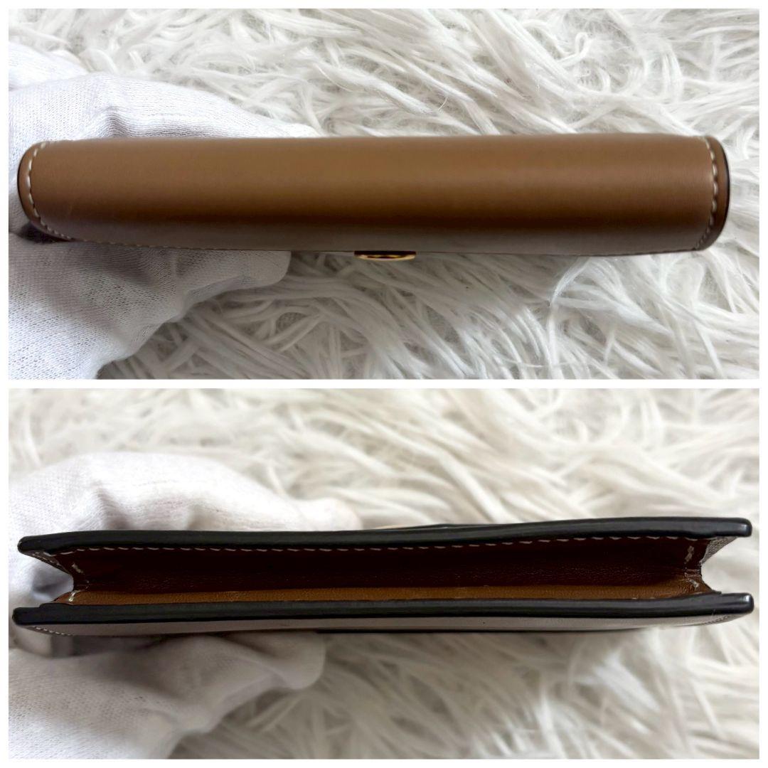 【美品✨】セリーヌ　カードケース　名刺入れ　ブラウン　バイカラー