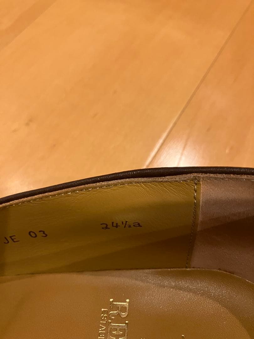 リーガル Uチップ タッセルローファー 24.5 革靴 ブラウン 茶