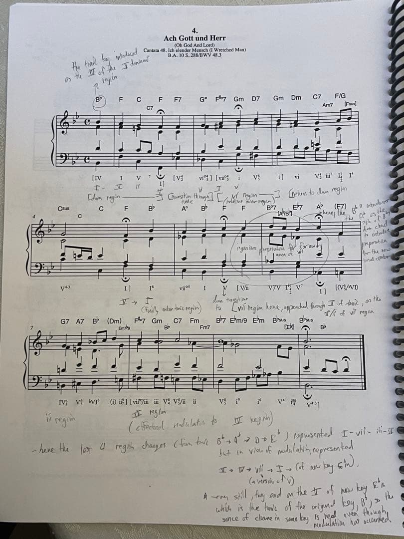 J.S. BACH 413 CHORALES ANALYZED 一部書き込みあり