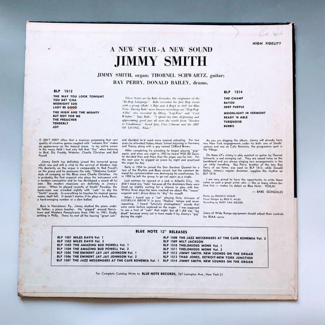 #3921【希少な名盤】ジミー・スミス 両面レキシントン LPレコード 1512
