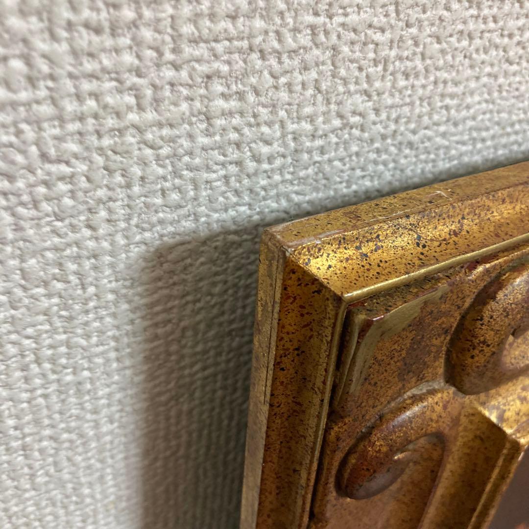 【真作保証】芝田米三「収穫」油彩6号 直筆サイン 裏書き 額装 絵画 美人 少女