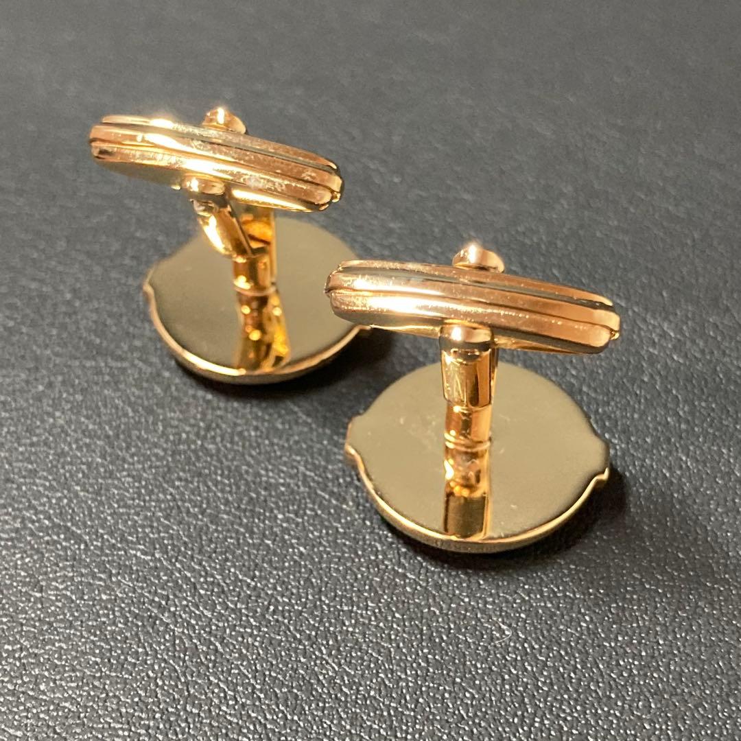 【美品】バーバリー　ネクタイピン　カフス ゴールド　ブラック　ホースロゴ