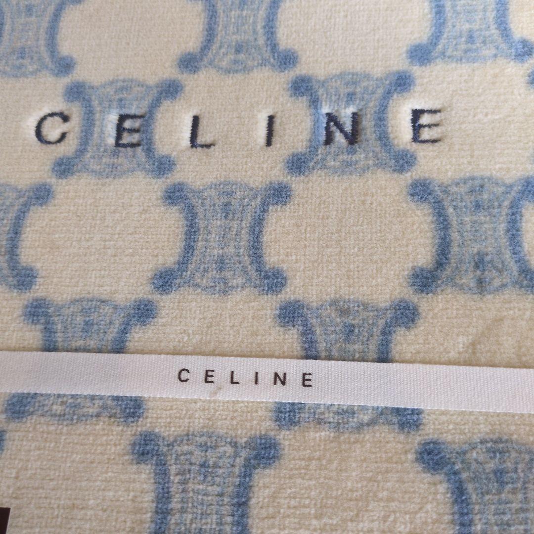 ♦️CELINEセリーヌ ♦️　 マカダム綿毛布 140 x 200　 ブルー系