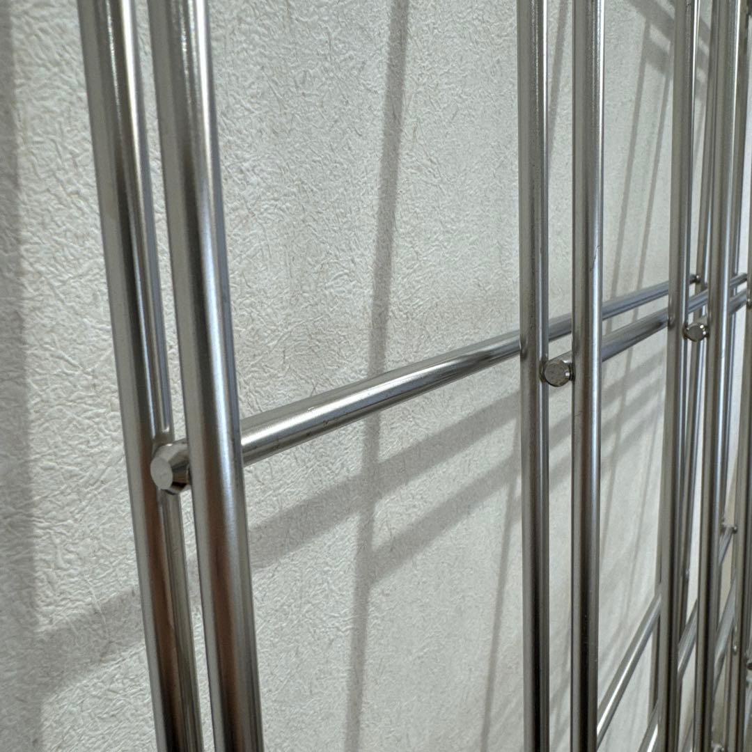 無印良品　ステンレスユニットシェルフ 追加用帆立大4本とクロスバー4セット