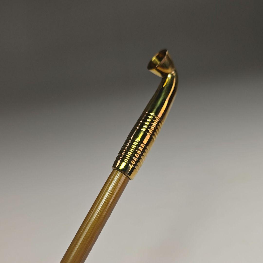 ウ307 煙管『金工師　木村清斎作』『吸江斎好　煙管　キセル　真鍮製　共箱』茶道