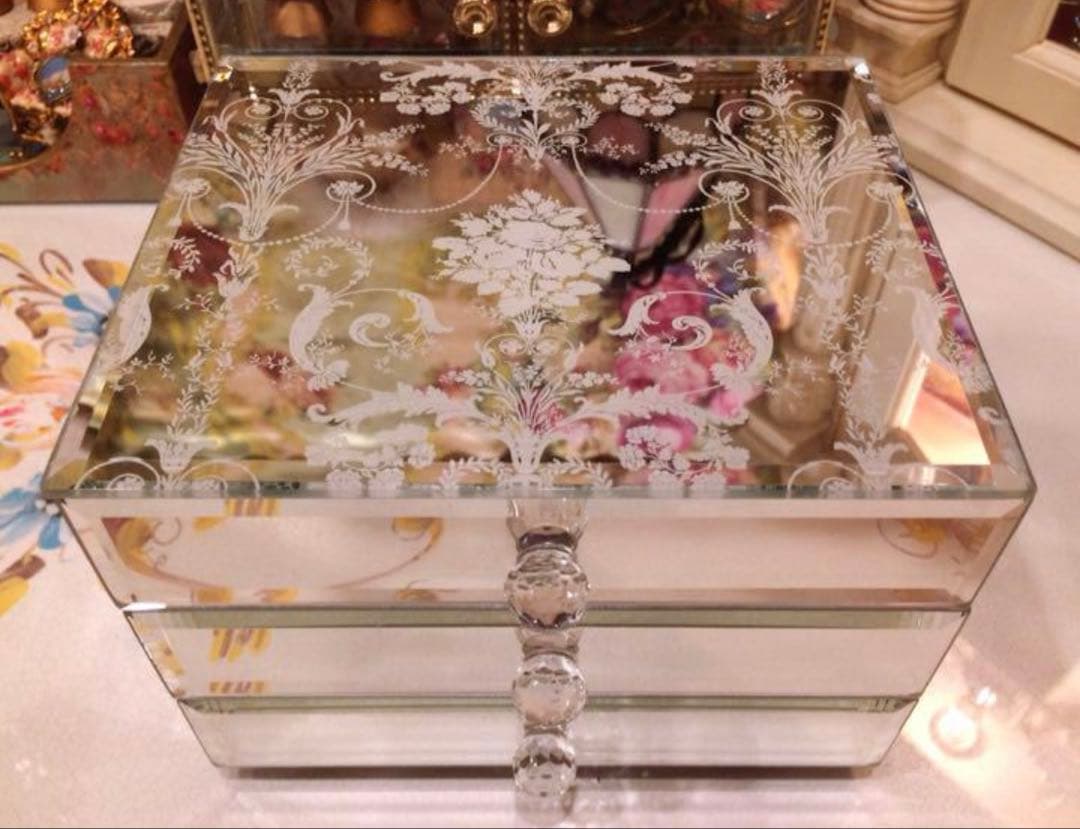 つよぽん　ローラアシュレイ ジュエリーボックス＆スタンドライト