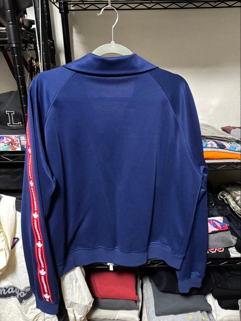 DSQUARED2 ネイビー ジップアップジャケット　トラックジャケット