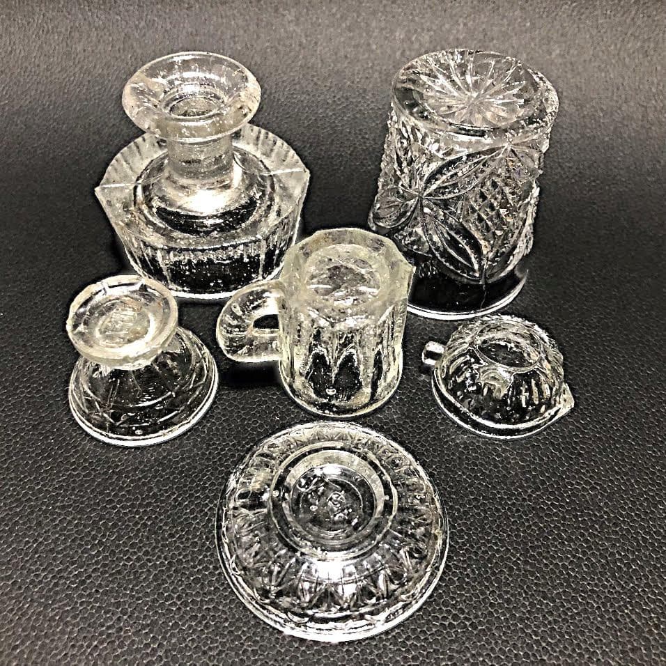 ペロペロ＆ままごと 玩具系ガラス 戦前～ 検索用:金平糖 ニッキ水