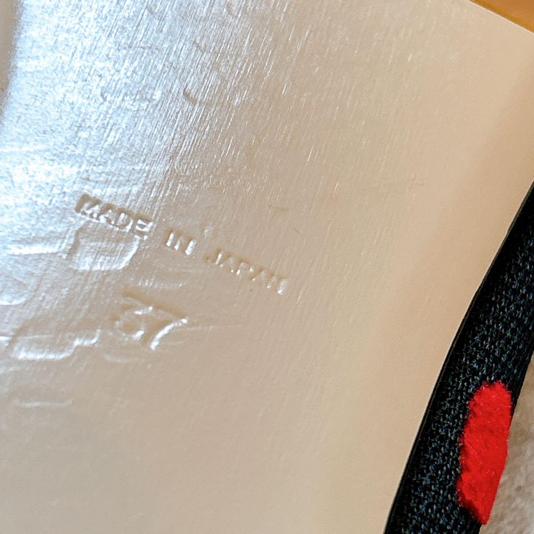 今期モデル PIPPICHIC ハート柄フラットシューズ　37