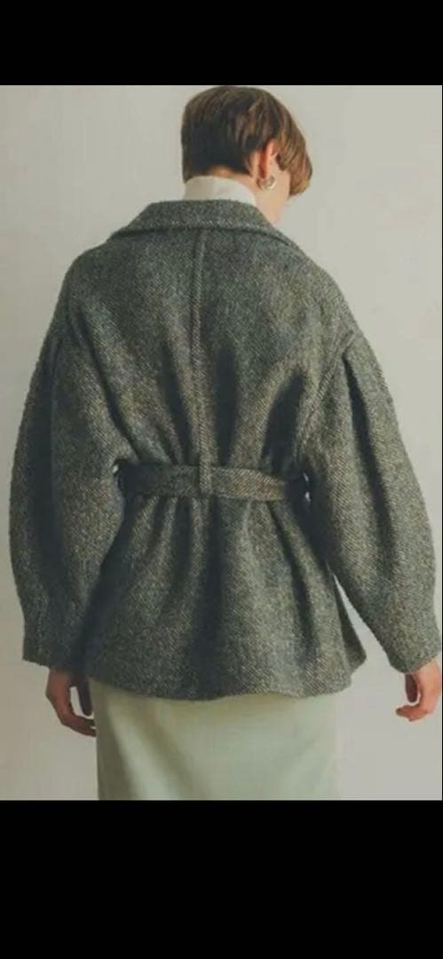 CLANE クラネ MIX LOOP TWEED BOX COAT コート