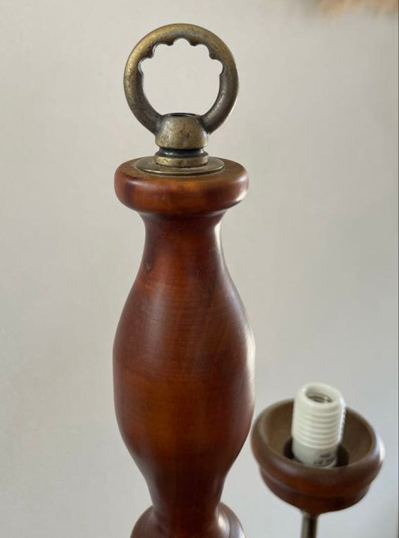 アンティーク調　フロアランプ　アンバーガラス　クラシックモダン　スタンドライト